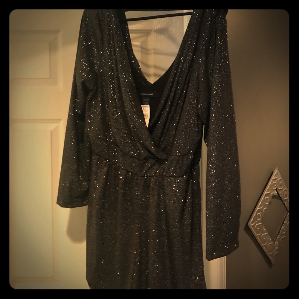 Stunning Ashley Stewart formal glittery Romper